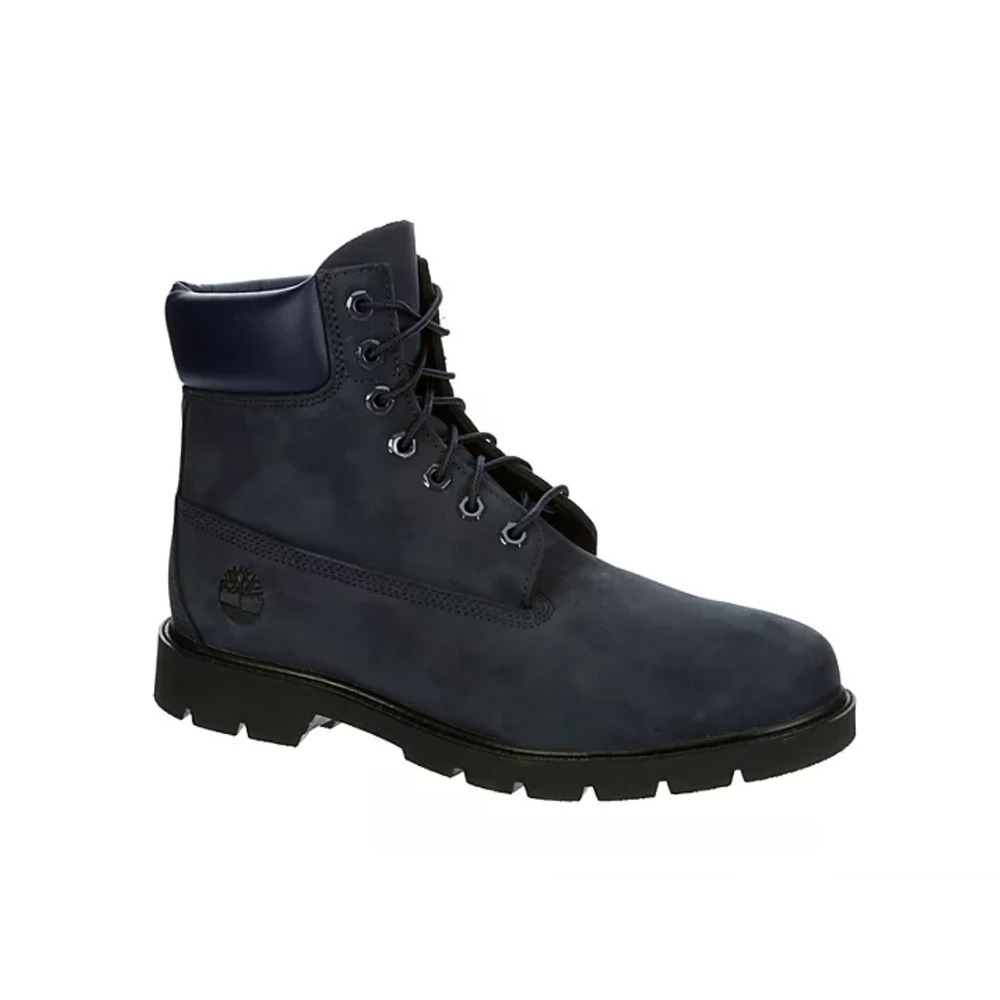 Timberland Nubuck Navy Blue Suede Leather Boots Women's 8